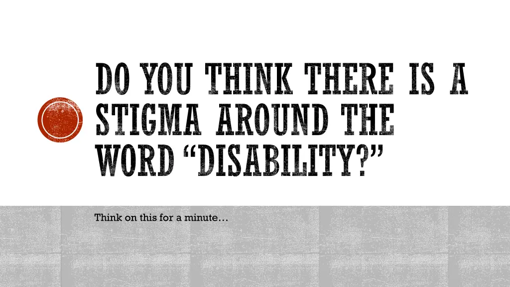 do you think there is a stigma around the word
