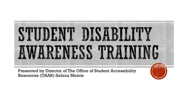 student disability awareness training