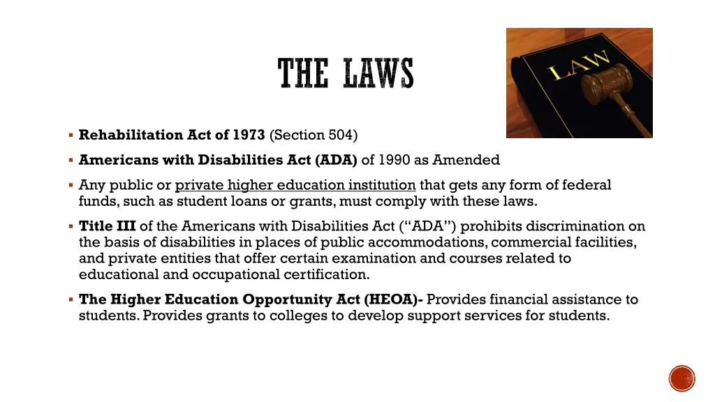 the laws