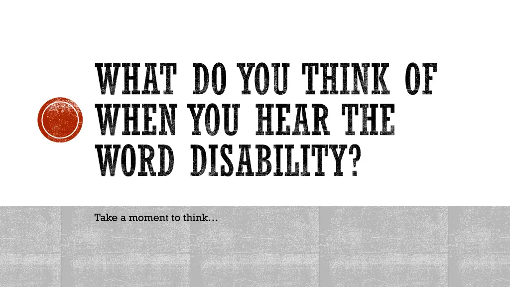 what do you think of when you hear the word
