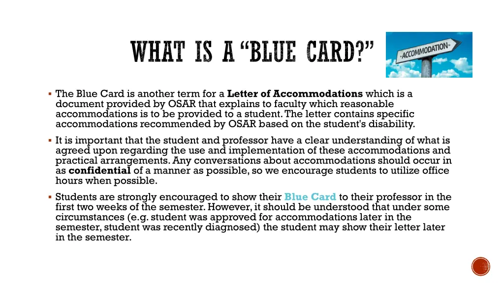 what is a blue card