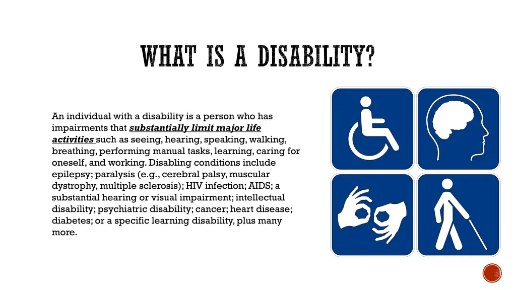 what is a disability
