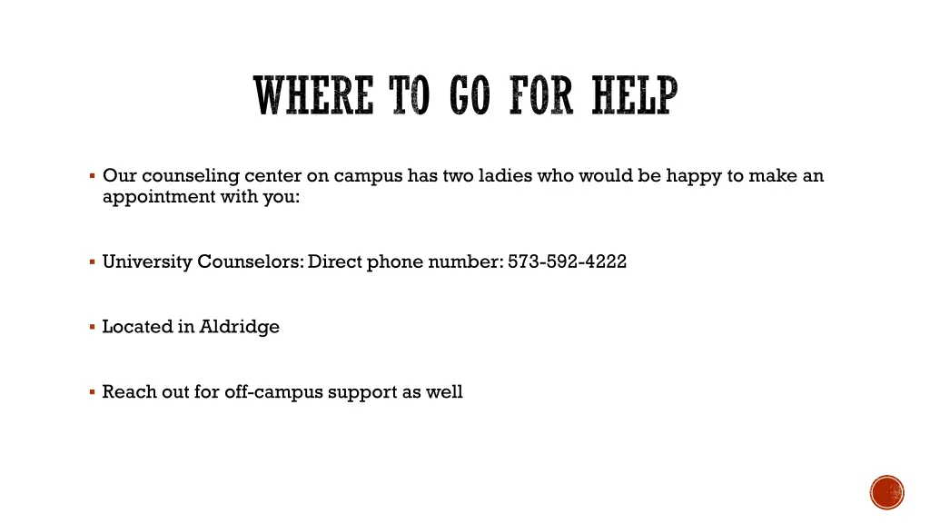 where to go for help