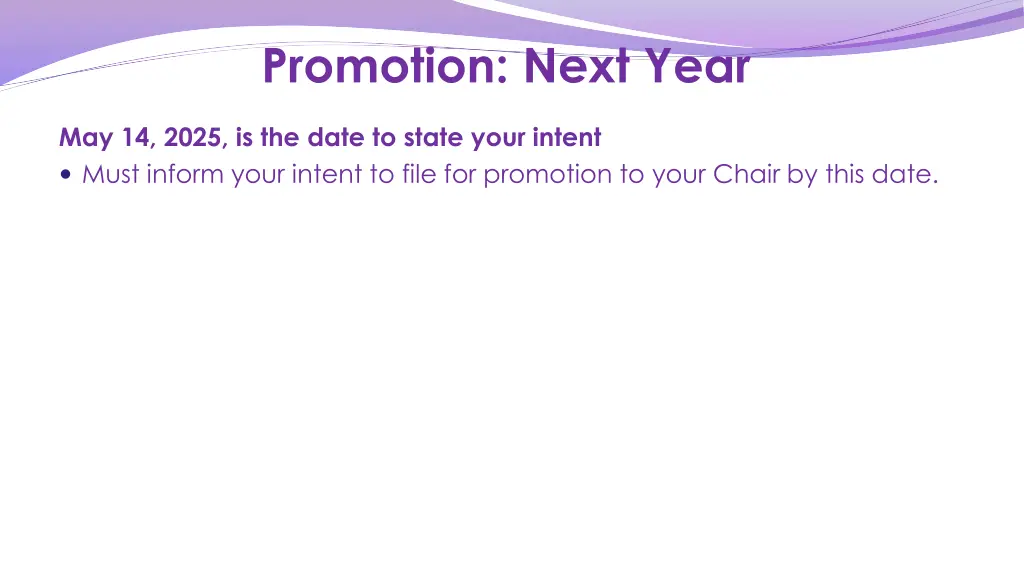 promotion next year