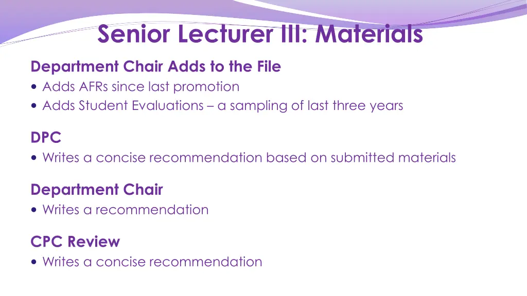 senior lecturer iii materials