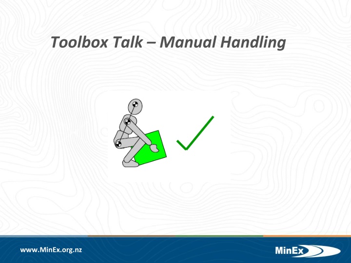 toolbox talk manual handling