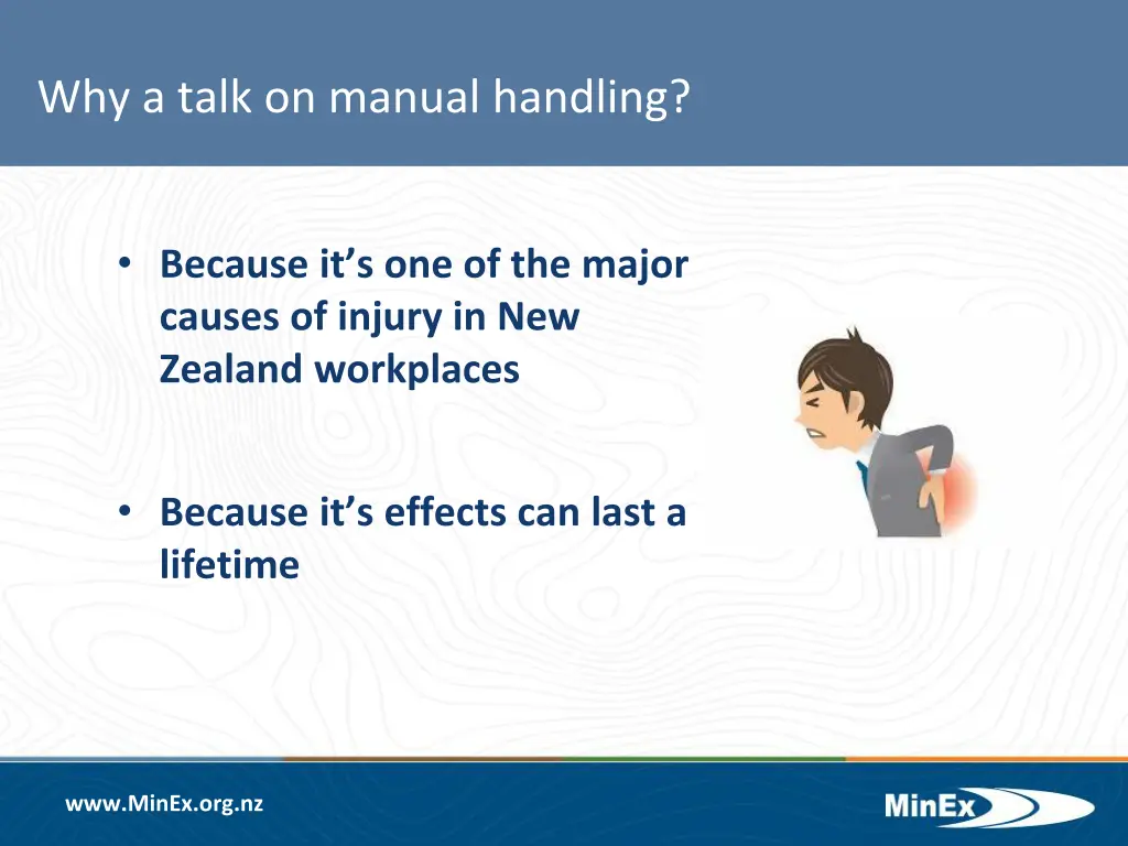 why a talk on manual handling