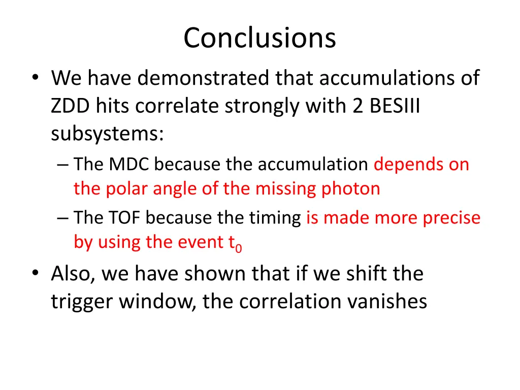 conclusions