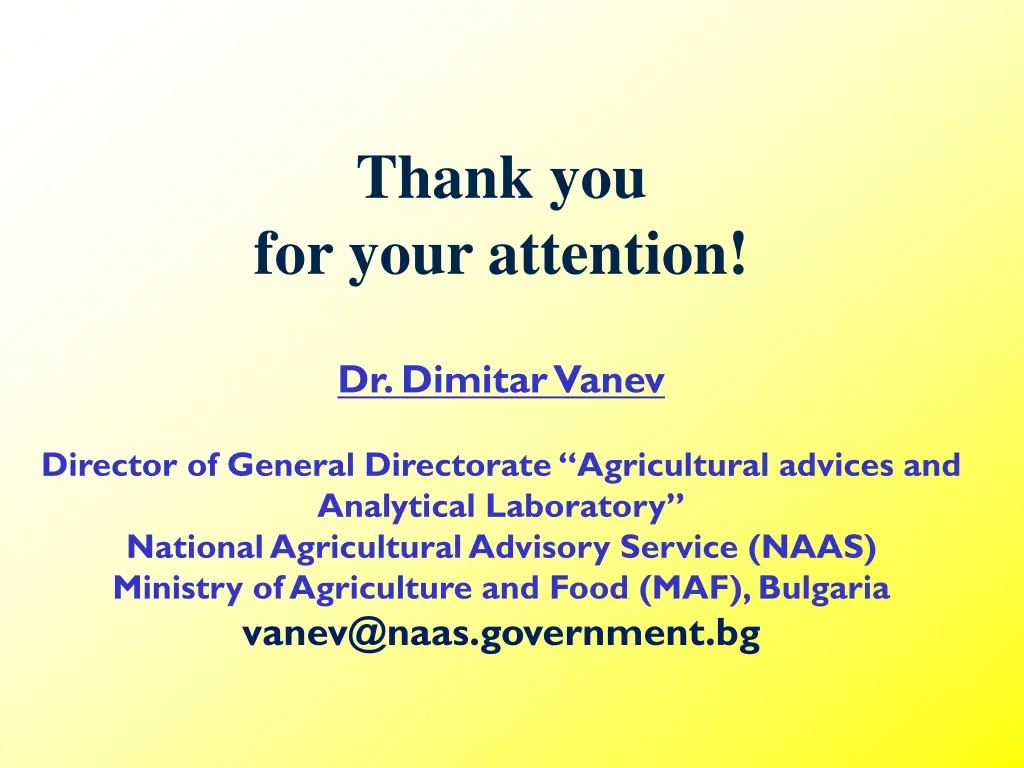 thank you for your attention