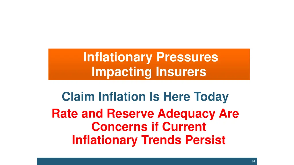 inflationary pressures impacting insurers