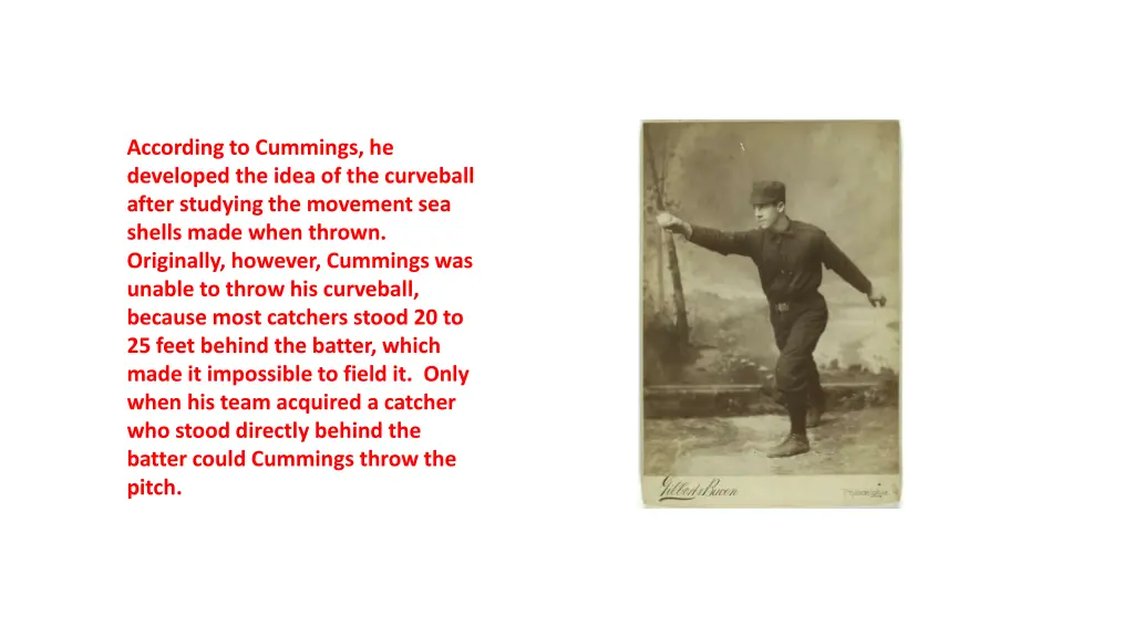 according to cummings he developed the idea