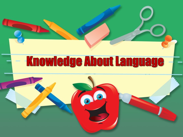 knowledge about language