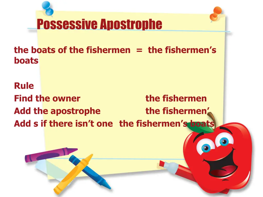 possessive apostrophe 1