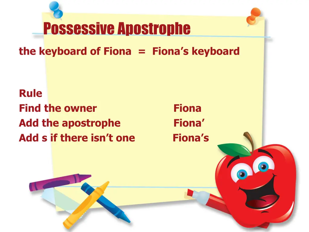 possessive apostrophe