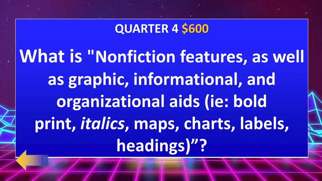 quarter 4 600