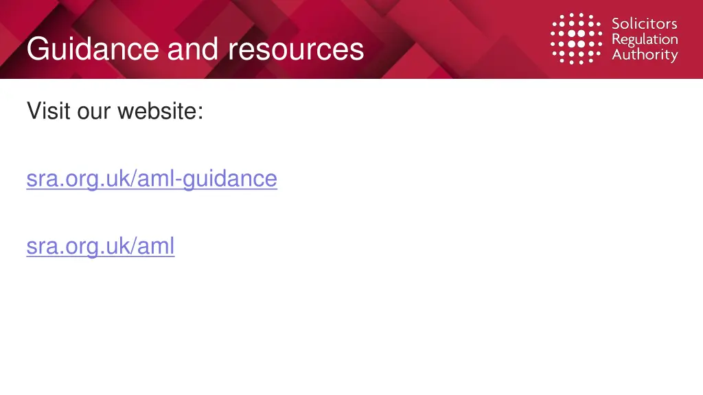 guidance and resources