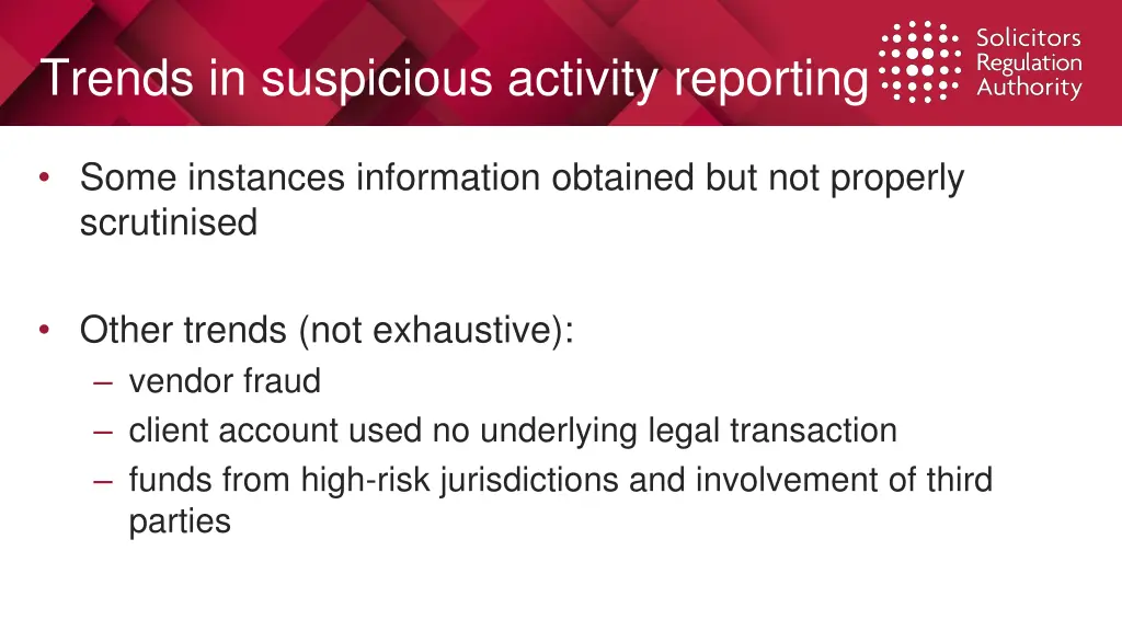 trends in suspicious activity reporting 1
