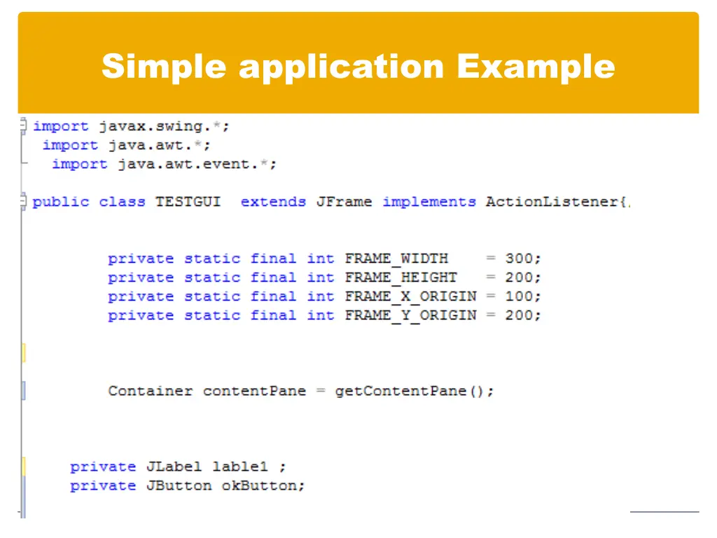 simple application example