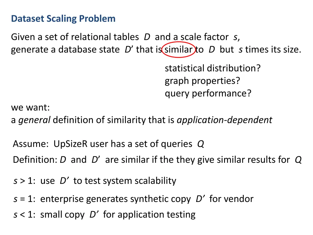 dataset scaling problem