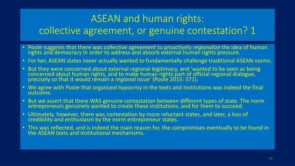 asean and human rights collective agreement