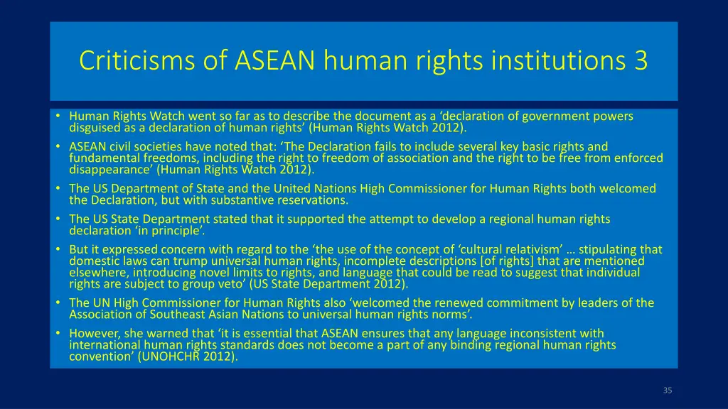 criticisms of asean human rights institutions 3
