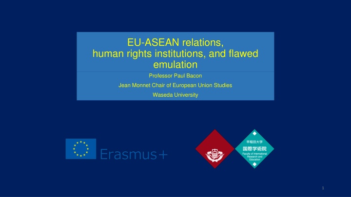 eu asean relations human rights institutions