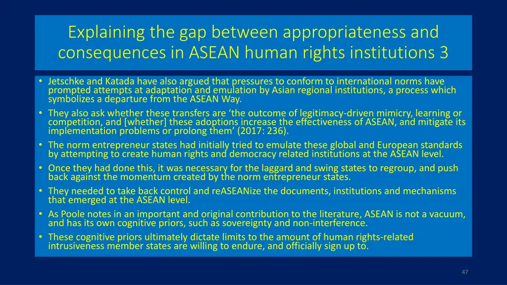 explaining the gap between appropriateness 2