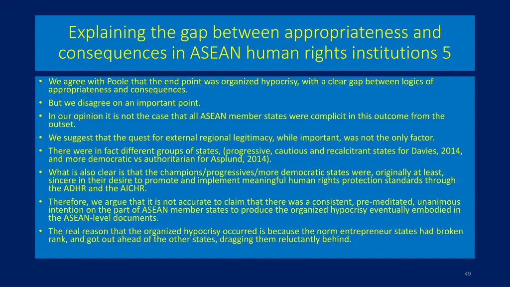 explaining the gap between appropriateness 4