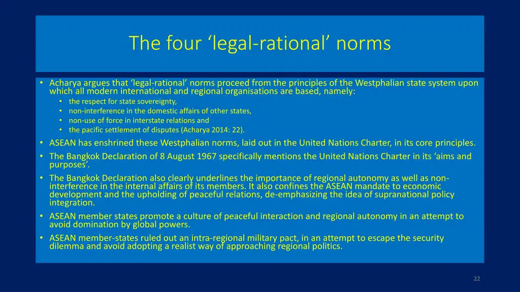 the four legal rational norms