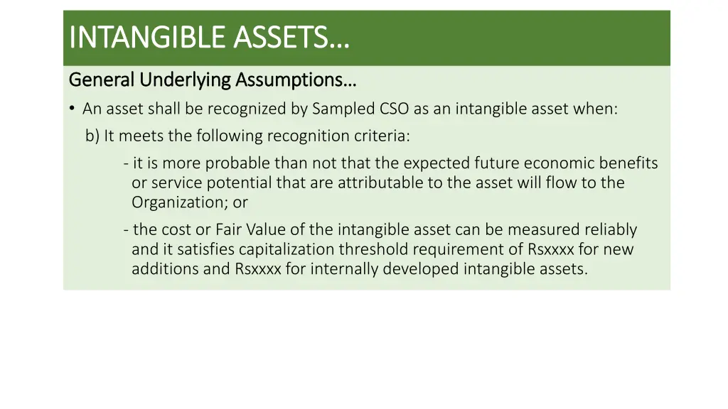 intangible intangible assets