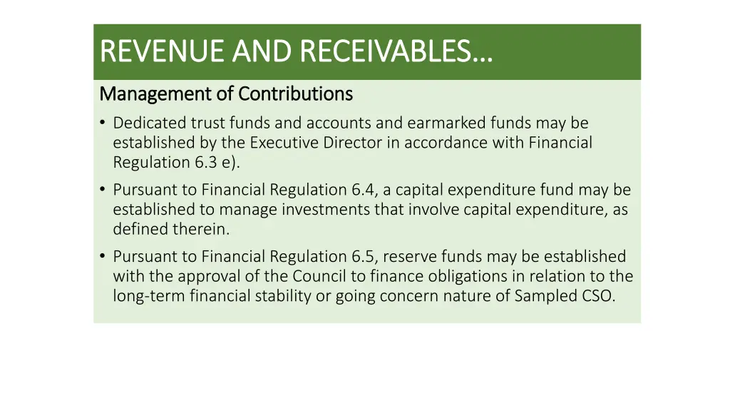 revenue and revenue and receivables receivables 3