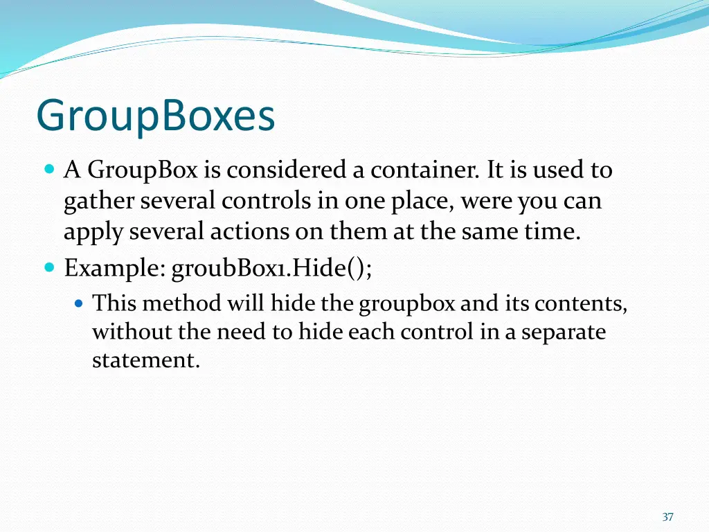 groupboxes
