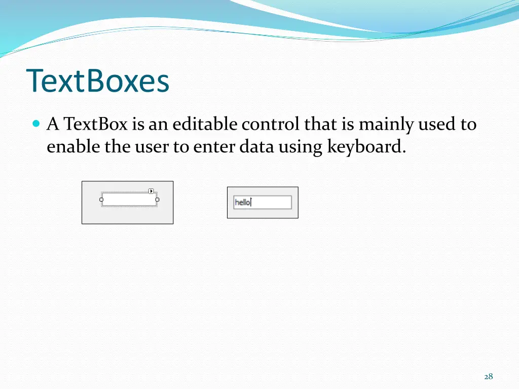 textboxes