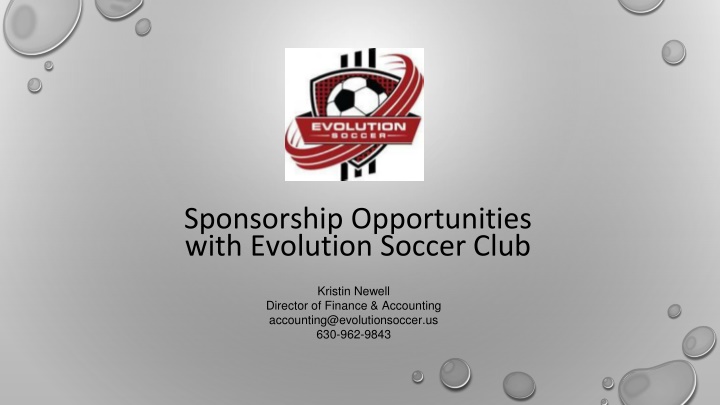 sponsorship opportunities with evolution soccer