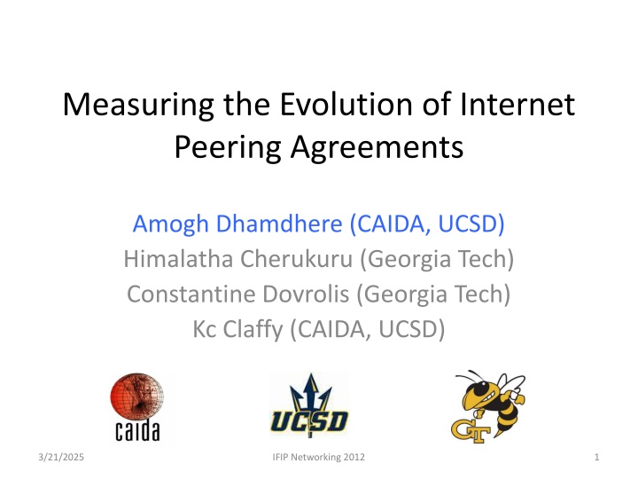 measuring the evolution of internet peering
