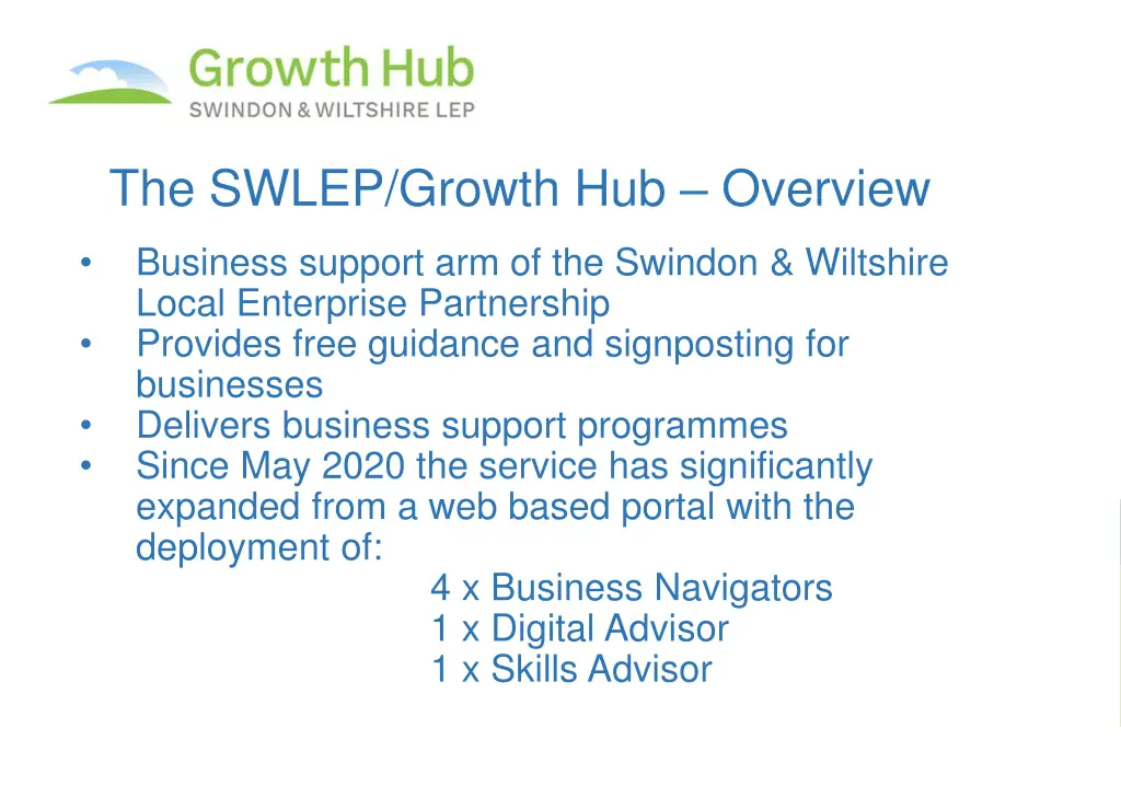 the swlep growth hub overview