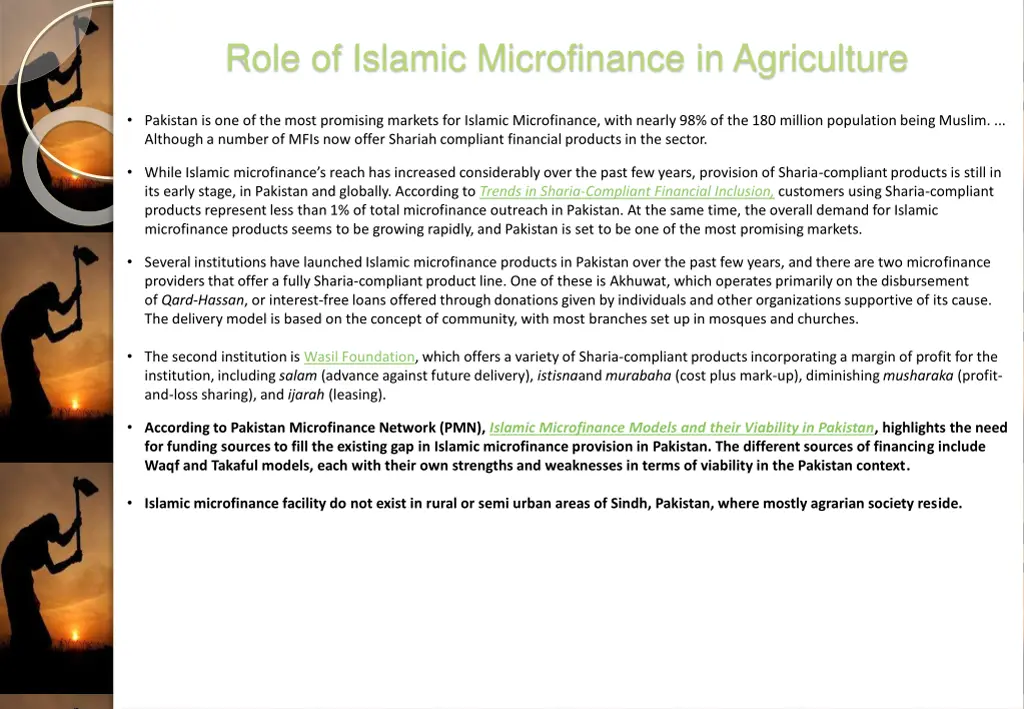 role of islamic microfinance in agriculture