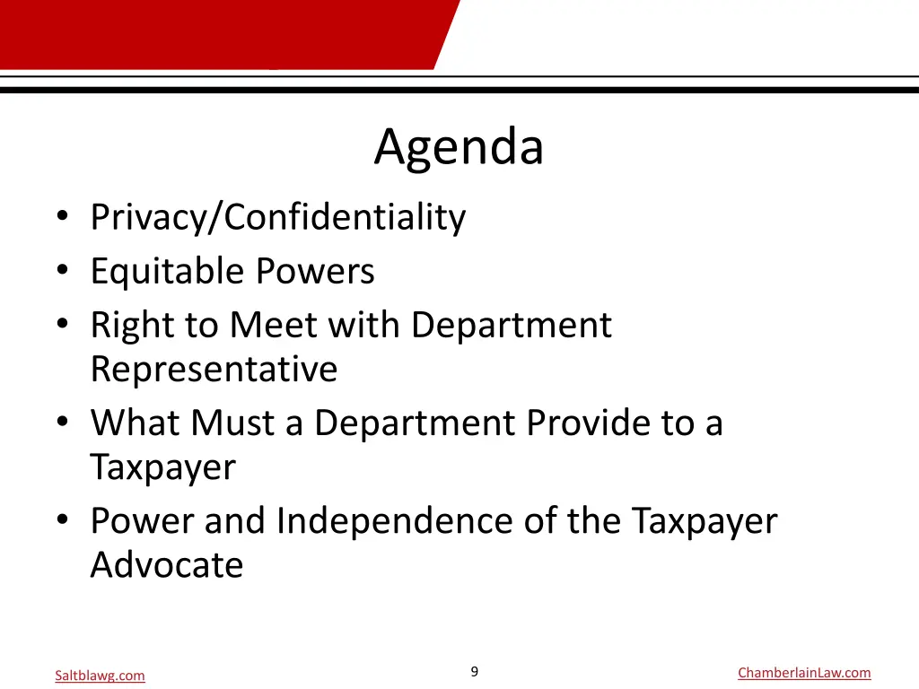 agenda