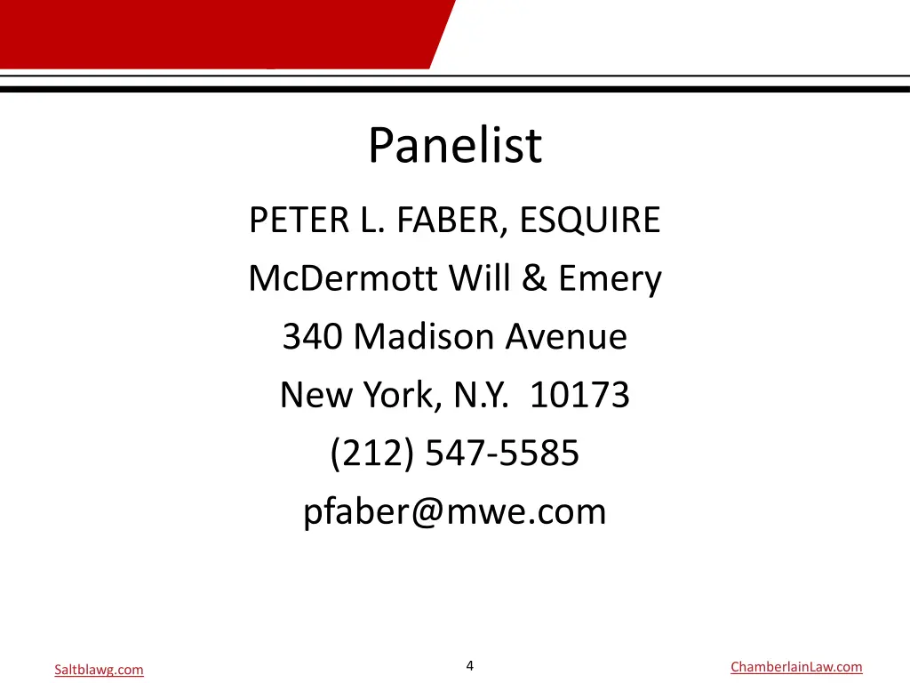 panelist