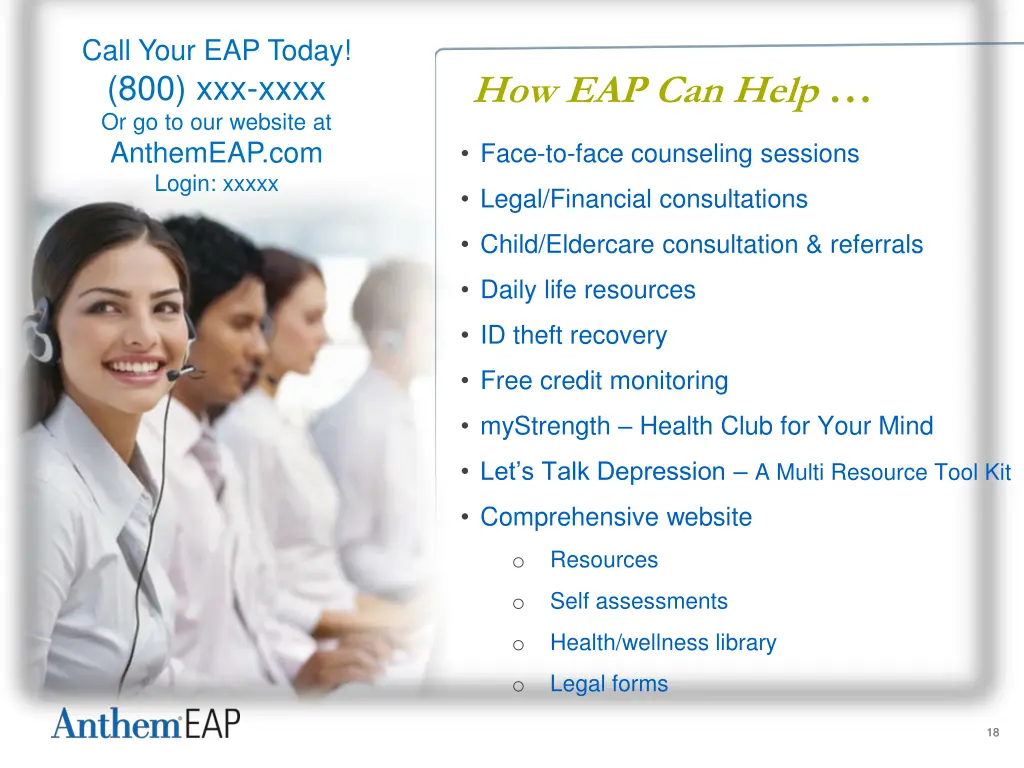 call your eap today 800 xxx xxxx