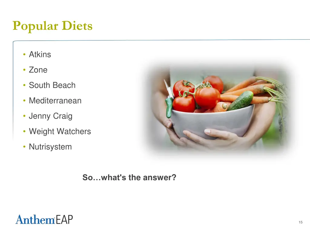 popular diets