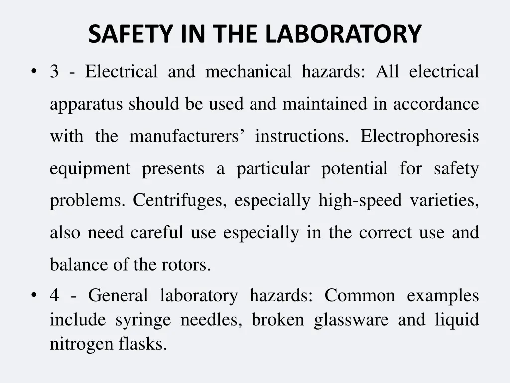 safety in the laboratory 12