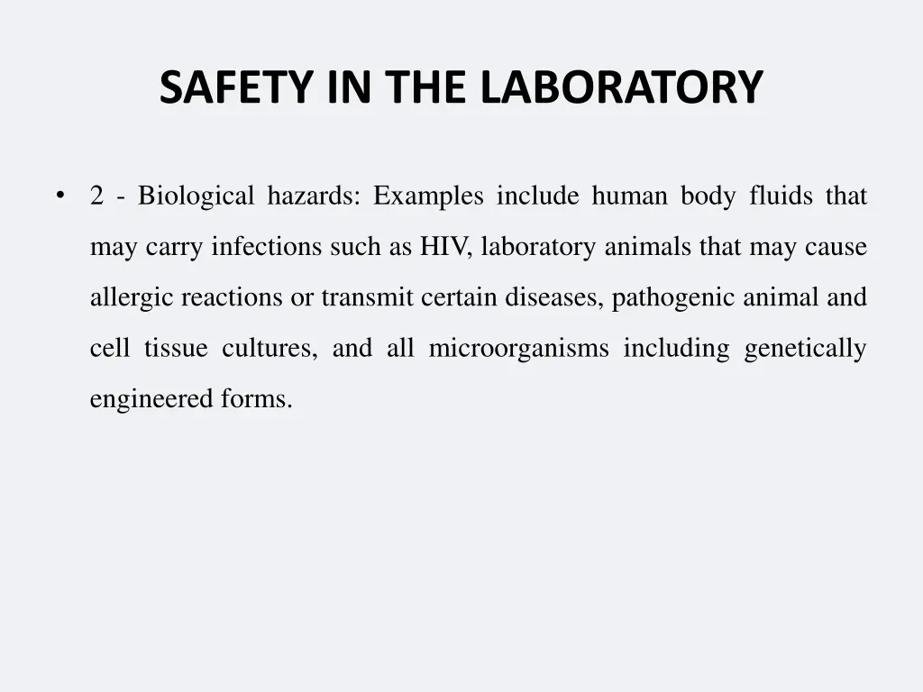 safety in the laboratory 9