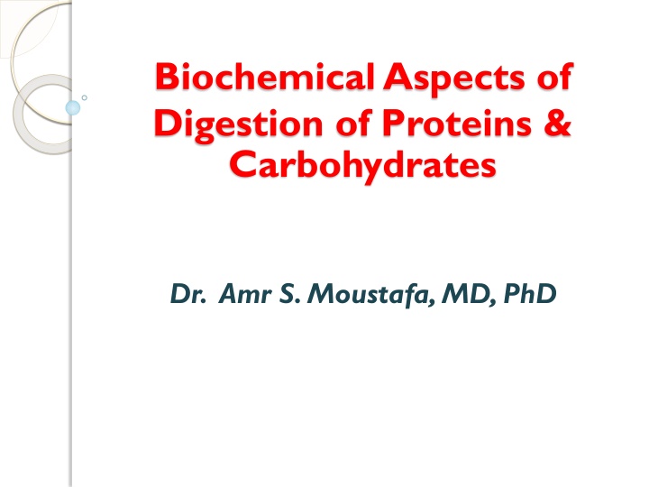 biochemical aspects of digestion of proteins