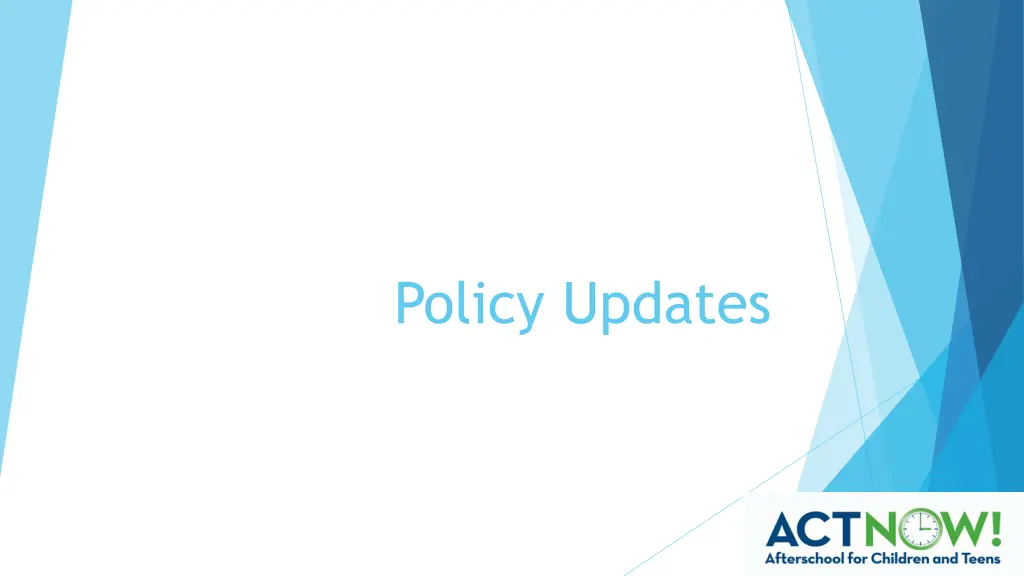 policy updates