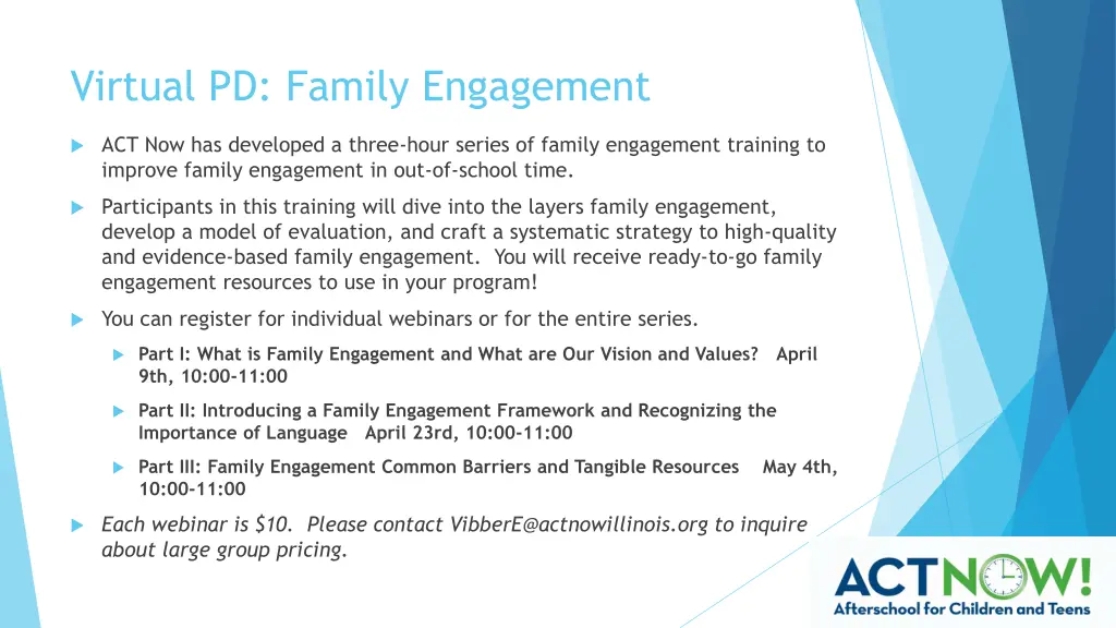 virtual pd family engagement