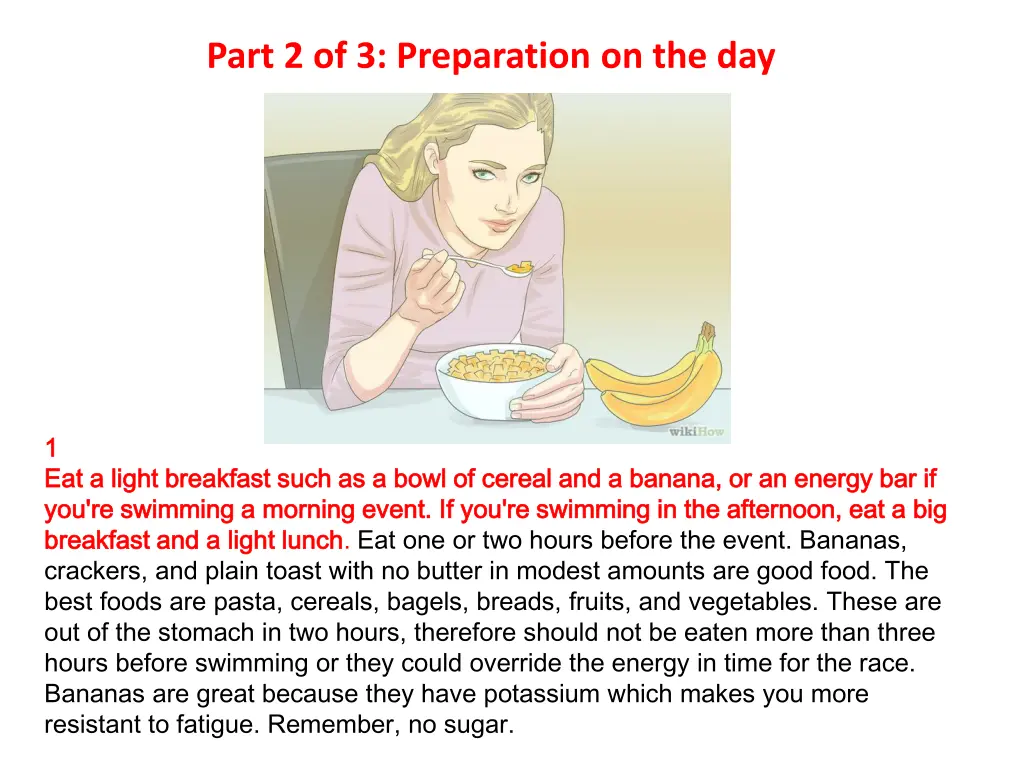 part 2 of 3 preparation on the day