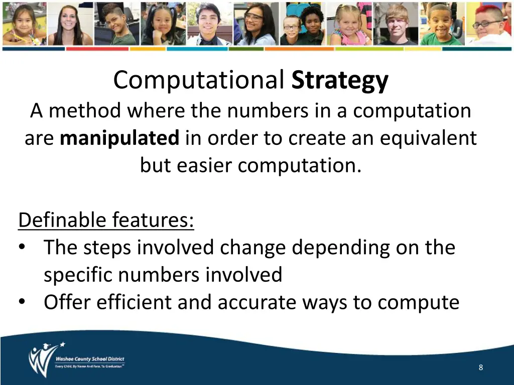 computational strategy a method where the numbers