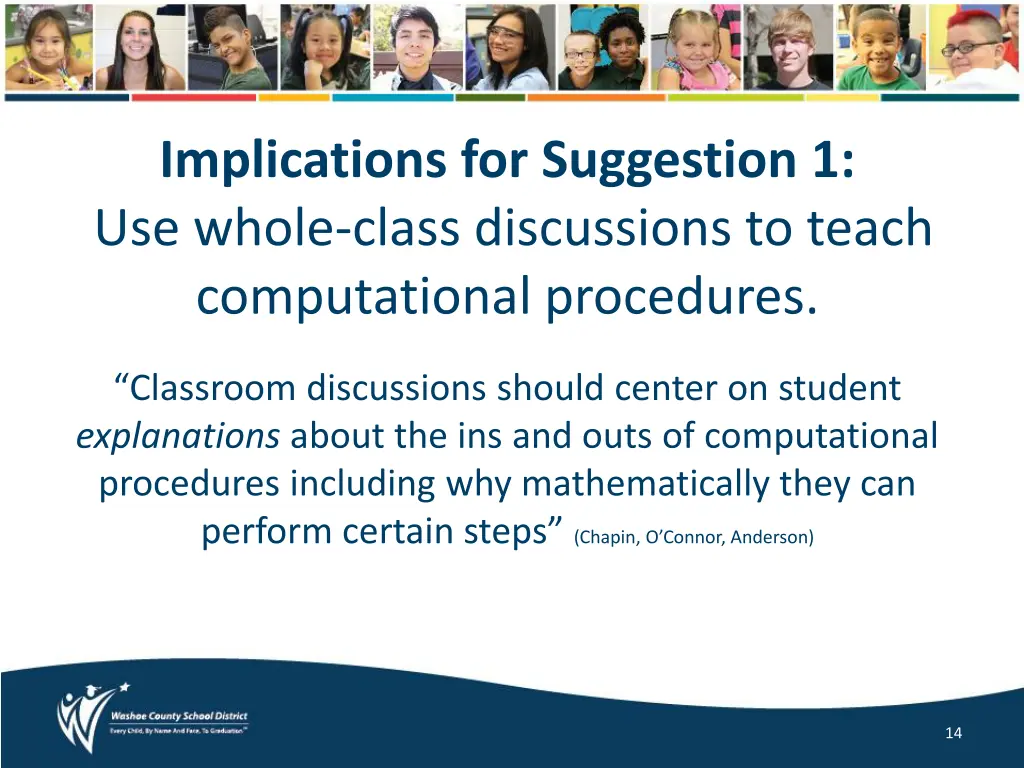 implications for suggestion 1 use whole class