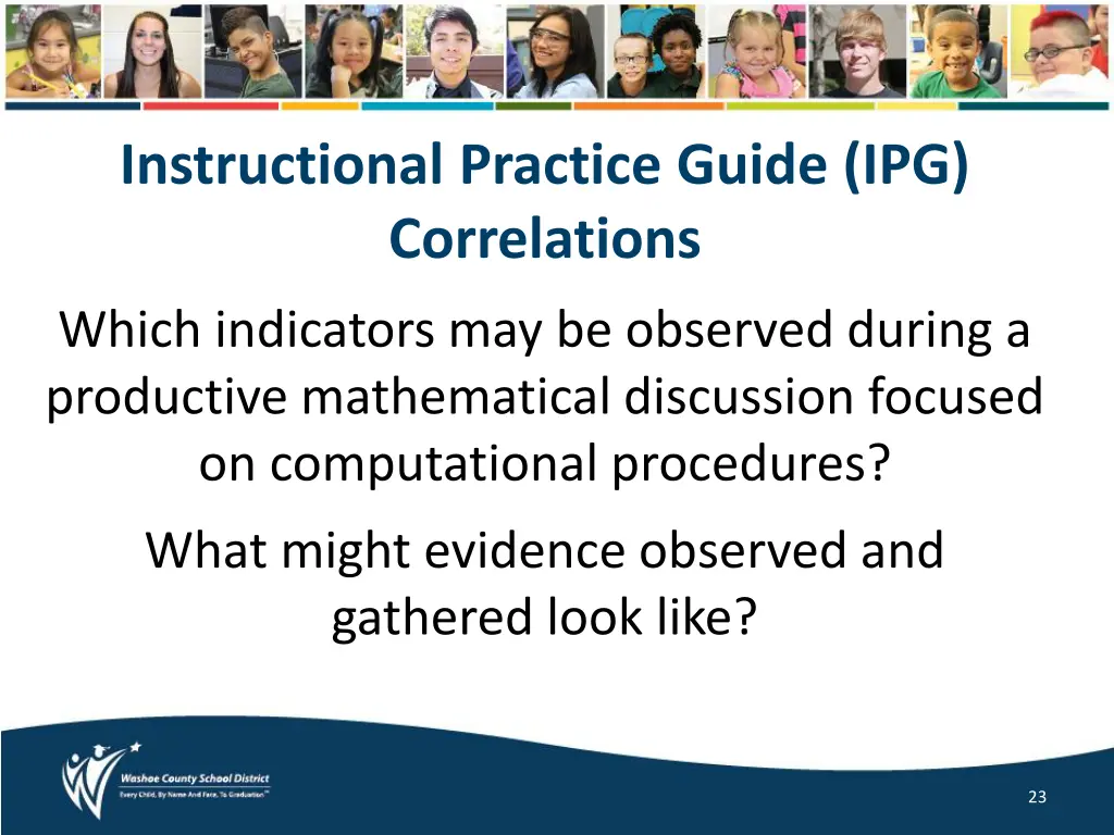 instructional practice guide ipg correlations